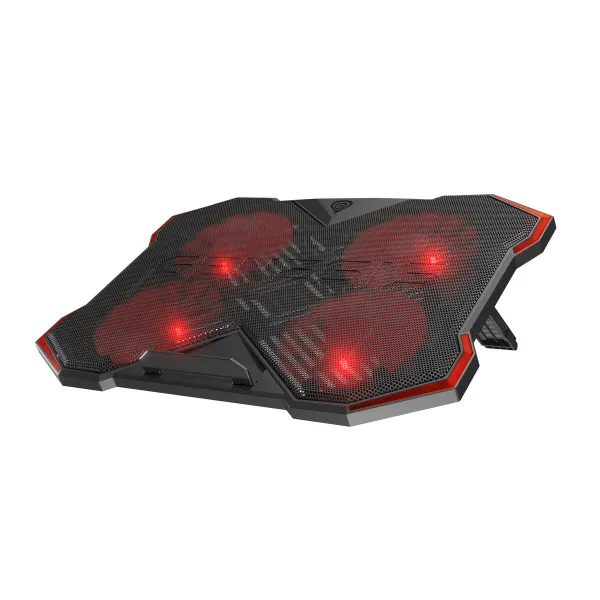 Nešiojamojo kompiuterio aušinimo bazė Genesis Oxid 260 Juoda 17"