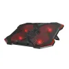 Nešiojamojo kompiuterio aušinimo bazė Genesis Oxid 260 Juoda 17"