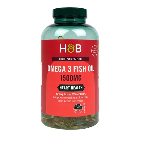 Рыбий жир Омега-3, 1500 мг - 240 капсул