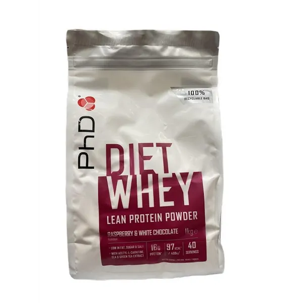 Diet Whey, Raspberry & White Chocolate - 1000g