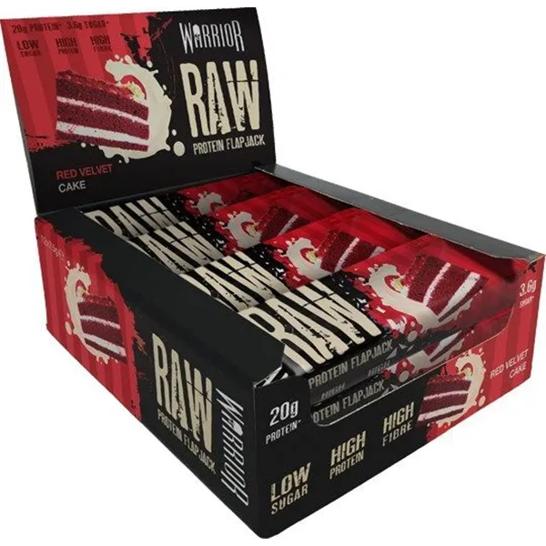 Raw Protein Flapjack, Red Velvet Cake - 12 bars