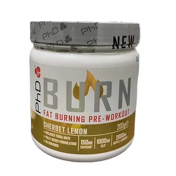 Burn Pre-Workout, Sherbet Lemon - 200g