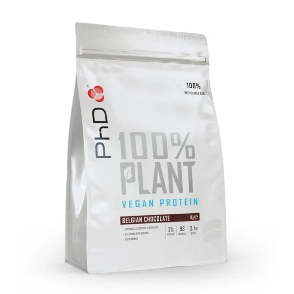 100% Plant, Belgian Chocolate - 1000g