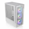 ATX pusiau bokšto tipo korpusas THERMALTAKE View 200 TG Snow ARGB Balta
