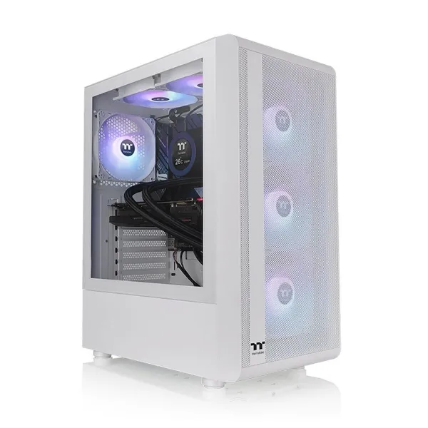 ATX pusiau bokšto tipo korpusas THERMALTAKE S200 TG ARGB Balta