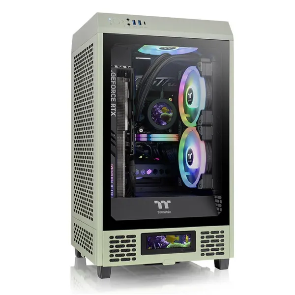 ATX Semi-tower Korpus THERMALTAKE Tower 200 Must Roheline