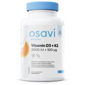 D3-vitamiini + K2, 2000 IU + 100 mikrogrammaa - | Osta verkosta — Megaluks
