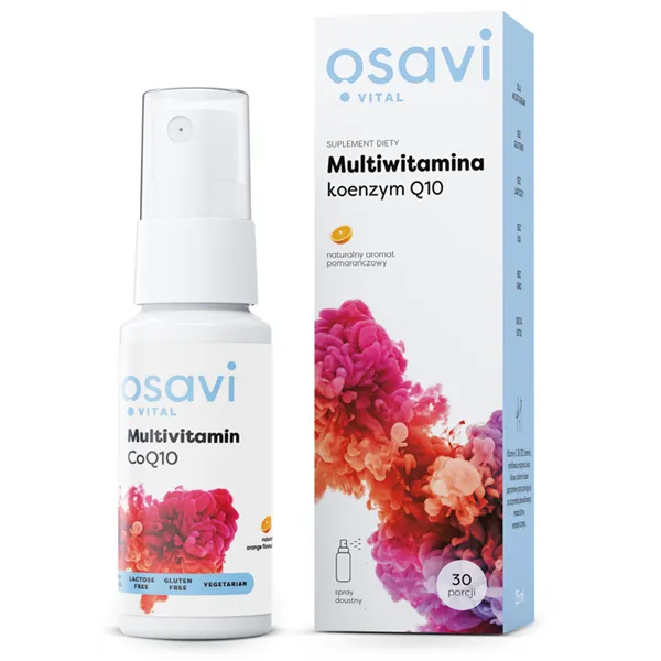 Monivitamiini koentsyymi Q10 -suusuihke, appelsiini - 25 ml.