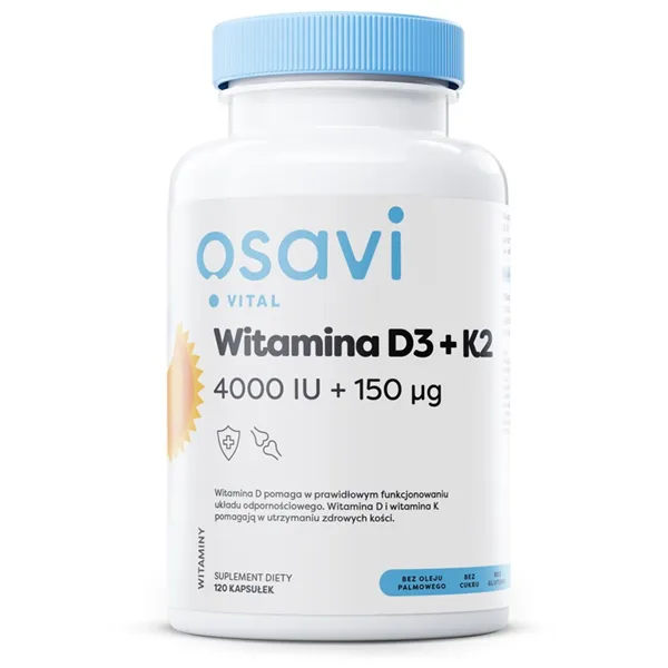 D3-vitamiini + K2, 4000 IU + 150 mikrogrammaa - | Osta verkosta — Megaluks