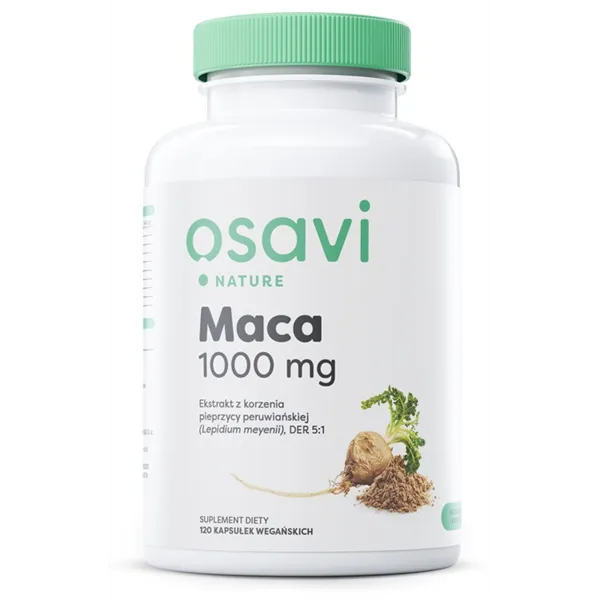 Maca (Daba), 1000 mg - 120 vegānas kapsulas | Pirkt tiešsaistē — Megaluks