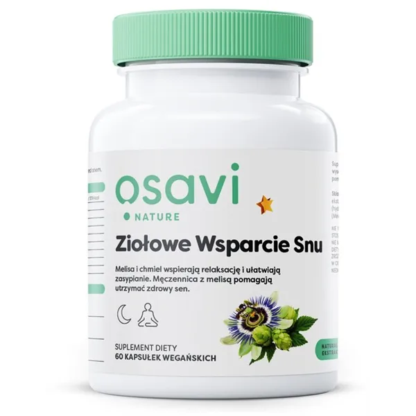 Ziołowe Wsparcie Snu (Bez Melatoniny) - 60 vegan caps