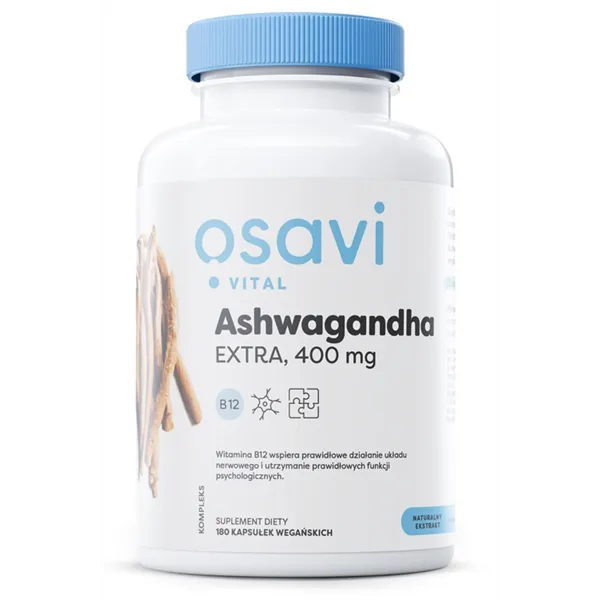 Ashwagandha Extra (Vital), 400mg - 180 vegan caps