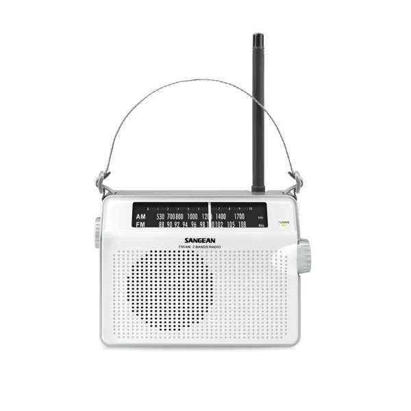 AM/FM-raadio Sangean Valge