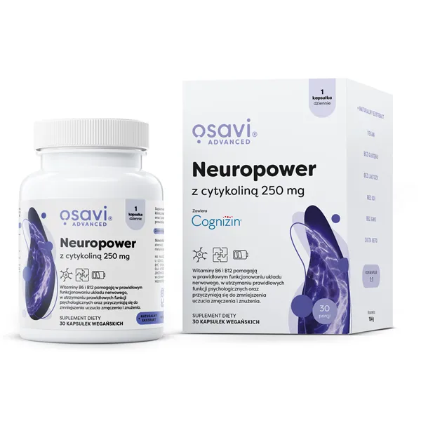 Neuropower z Cytykoliną, 250mg - 30 vegan caps