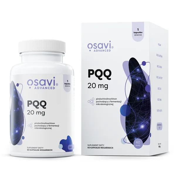 PQQ (улучшенный), 20 мг - 60 веганских капсул | Купить онлайн — Megaluks