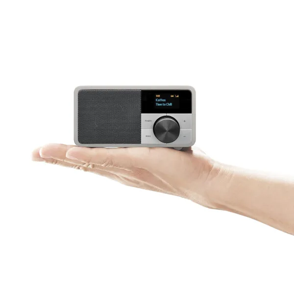 Transistor Radio Sangean DDR7 MINI Silver FM Retro