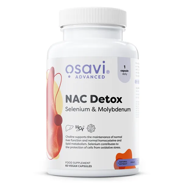 NAC Detox, Selenium & Molybdenum - 60 vegan caps