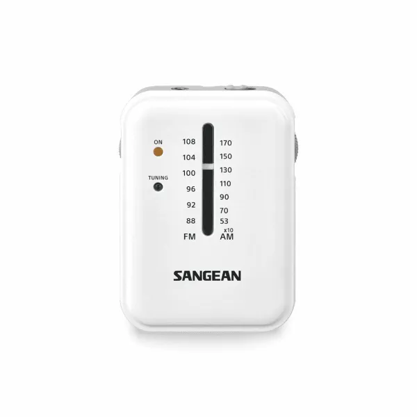 Transistoriradio Sangean Valkoinen AM/FM
