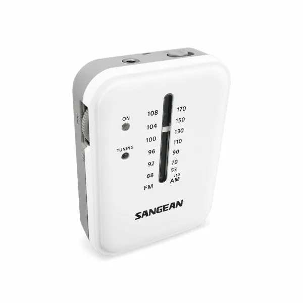 Transistor Radio Sangean White AM/FM
