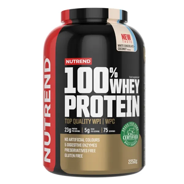 100% Whey Protein, White Chocolate + Coconut - 2250g