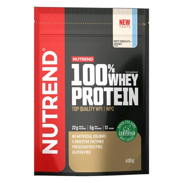 100% Whey Protein, White Chocolate + Coconut - 400g