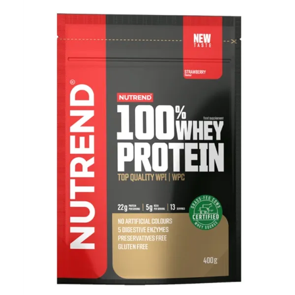 100% Whey Protein, Strawberry - 400g