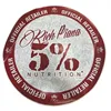 5% Nutrition Window Cling Circle, Red & Filigree