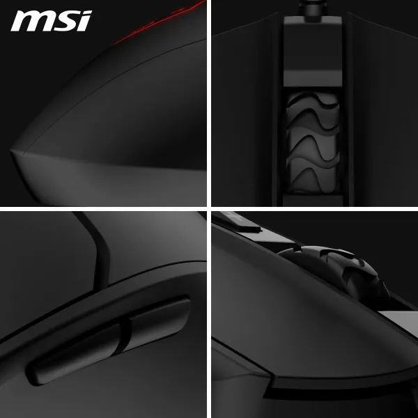 Spēļu Pele MSI FORGE GM100 Melns 6400 dpi