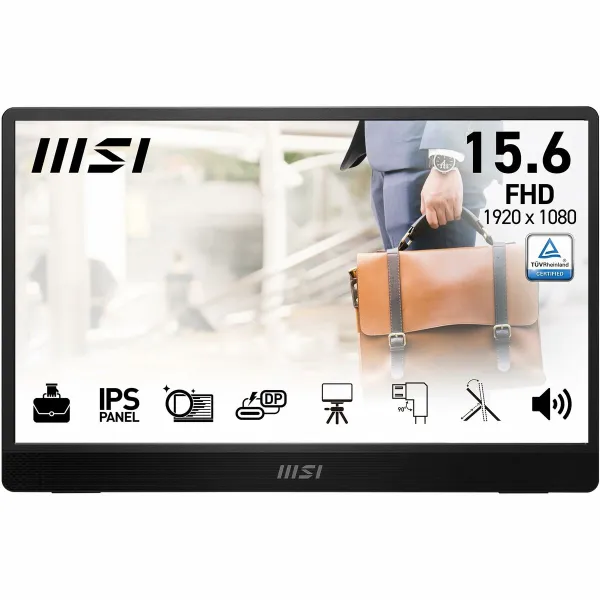 Monitors MSI PRO MP161 E2U Full HD 15,6