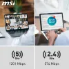 Wi-Fi USB Adapteri MSI 302-8ZE30XE-000 Musta