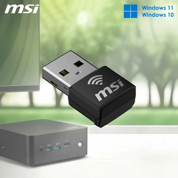 Wi-Fi USB Adapteri MSI 302-8ZE30XE-000 Musta
