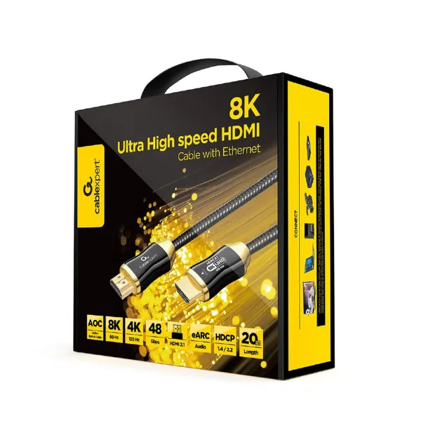 HDMI Kabelis GEMBIRD CCBP-HDMI8K-AOC-20M Melns 20 m