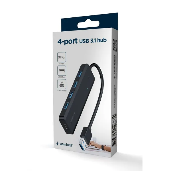 USB-jaotur GEMBIRD UHB-U3P4P-02