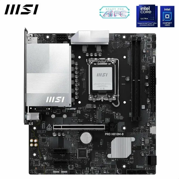 Mātesplate MSI PRO H810M-B LGA 1851