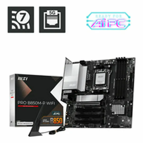 Emolevy MSI PRO B850M-P WIFI AMD AM5
