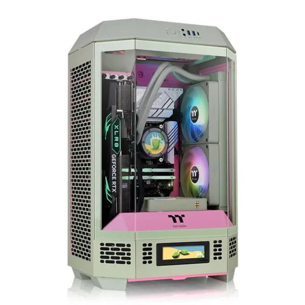 ATX pusiau bokšto tipo korpusas THERMALTAKE Tower 300 Matcha Plum