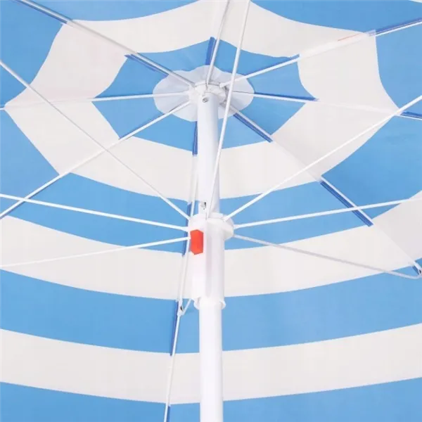 Pludmales saulessargs ar augstuma un slīpuma regulēšanu Springos BU0013, 180 cm, ar rozā flamingo rakstu