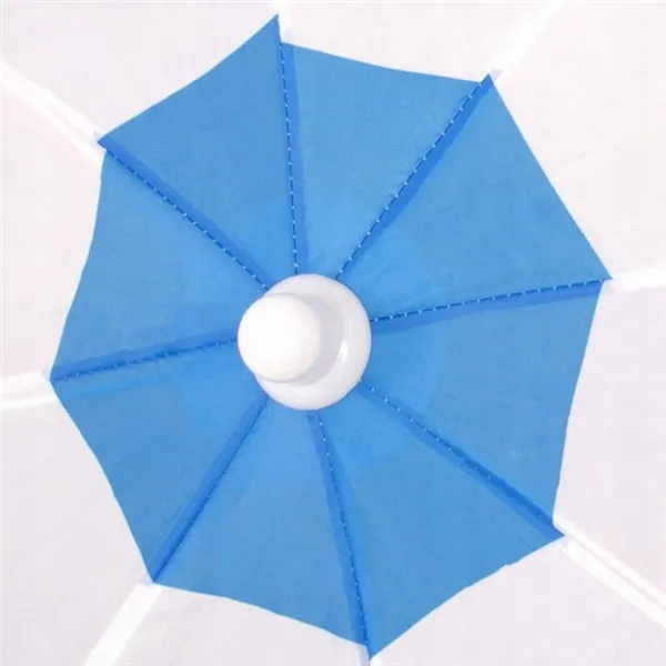 Pludmales saulessargs ar augstuma un slīpuma regulēšanu Springos BU0013, 180 cm, ar rozā flamingo rakstu