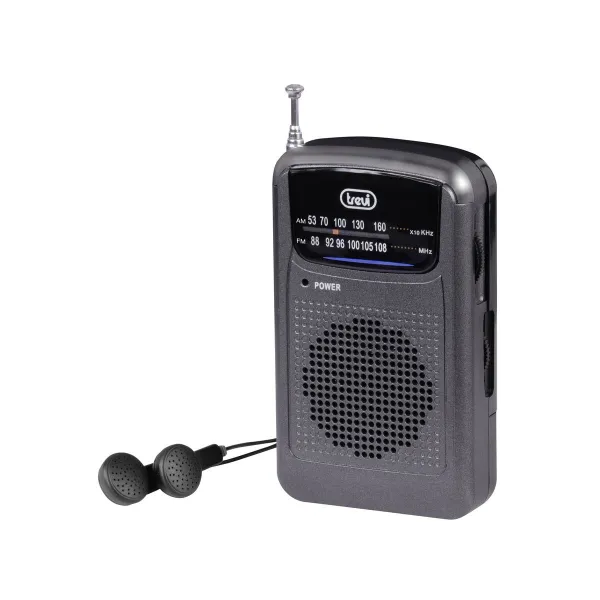Nešiojamas radijo imtuvas Trevi RA 710 Pilka AM/FM Retro