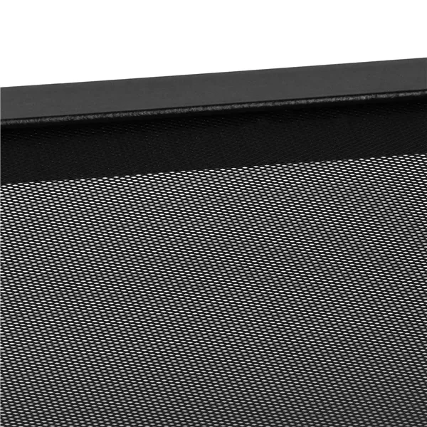 Nelikulmainen sohvapöytä hyllyllä Springos HF0026, 45x45x55 cm, loft-tyyli, musta/ruskea