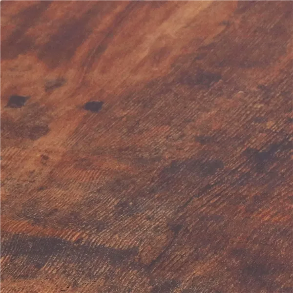 Nelikulmainen sohvapöytä hyllyllä Springos HF0026, 45x45x55 cm, loft-tyyli, musta/ruskea