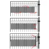 Montāžas klipši žogu lentei Springos FN0006 19cm grafīta