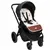 Stroller insert Springos SB0056, 37x78 cm, reversible mat, animal pattern, gray/white/brown/multicolor