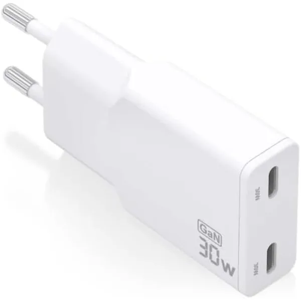 Sieninis įkroviklis Aisens ASCH-30W2P048-W Balta 30 W