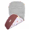 Stroller insert Springos SB0056, 37x78 cm, reversible mat, animal pattern, gray/white/brown/multicolor