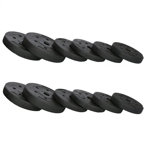 Dumbbells Springos FA1671, 20 kg adjustable set: bar + kettlebell