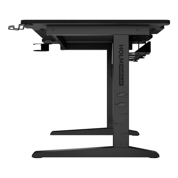 Työpöytä Genesis HOLM MODULAR 120 RGB 120 x 75 cm Musta