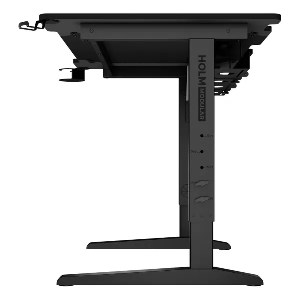 Työpöytä Genesis HOLM MODULAR 120 RGB 120 x 75 cm Musta