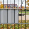 Montāžas klipši žogu lentei Springos FN0007 19cm gaiši pelēkas
