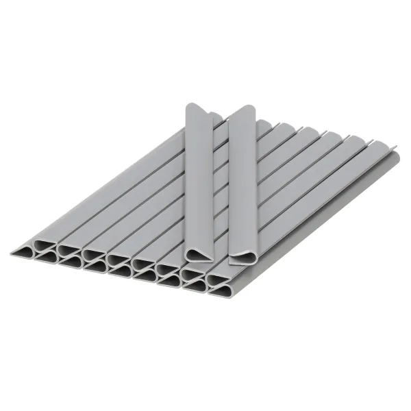 Kiinnitysklipsit aitanauhalle Springos FN0007 19cm vaaleanharmaa